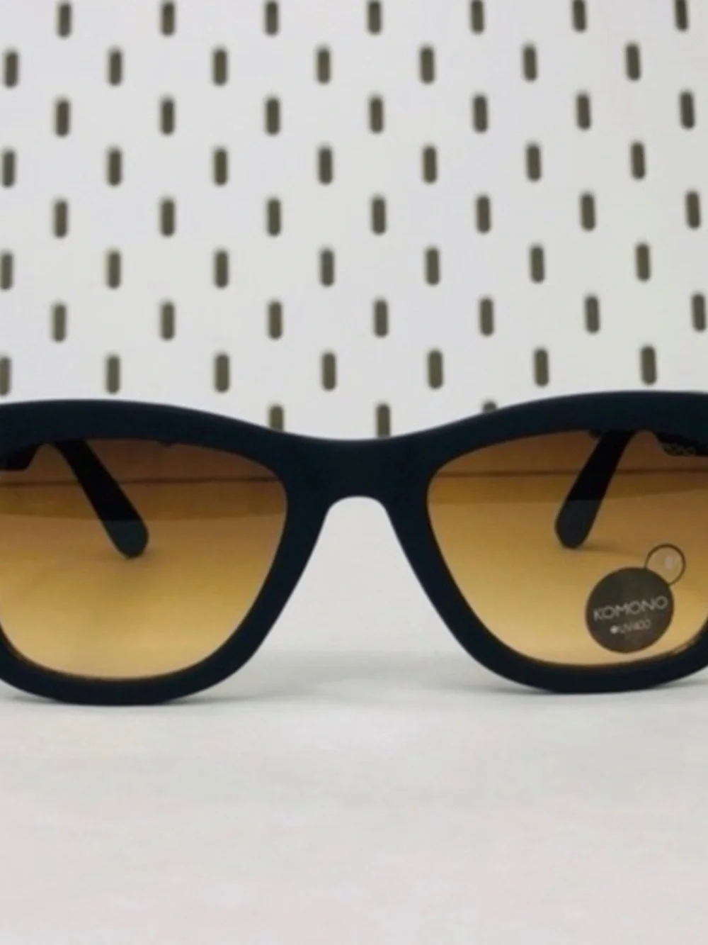 Komono New Allen Black Rubber Sunglasses NEW